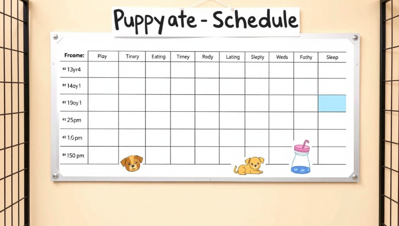 Crate schedule for puppy