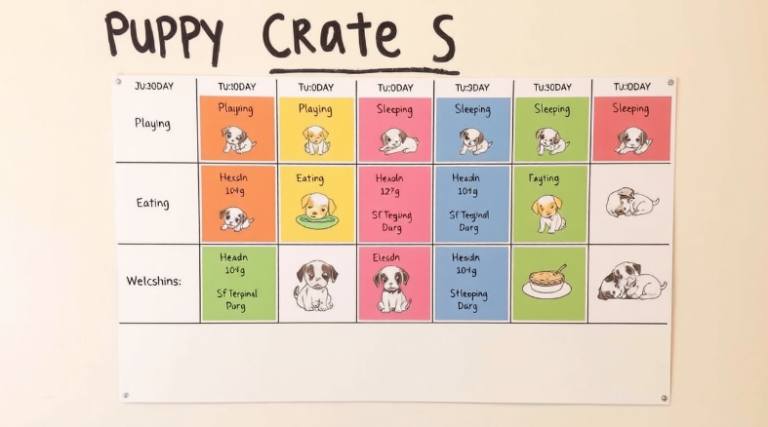 Crate schedule for puppy