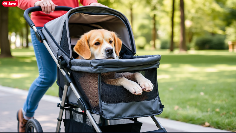 Pet stroller for large dogs