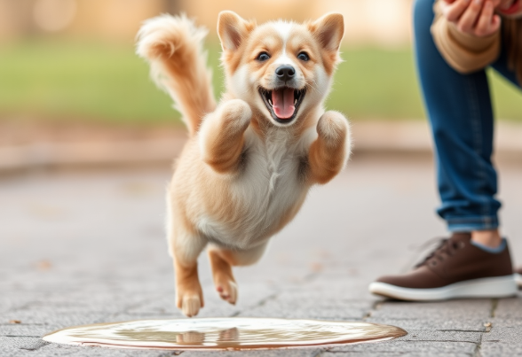 Puppy excited pee