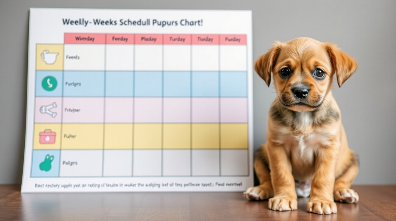 Puppy schedule 8 weeks